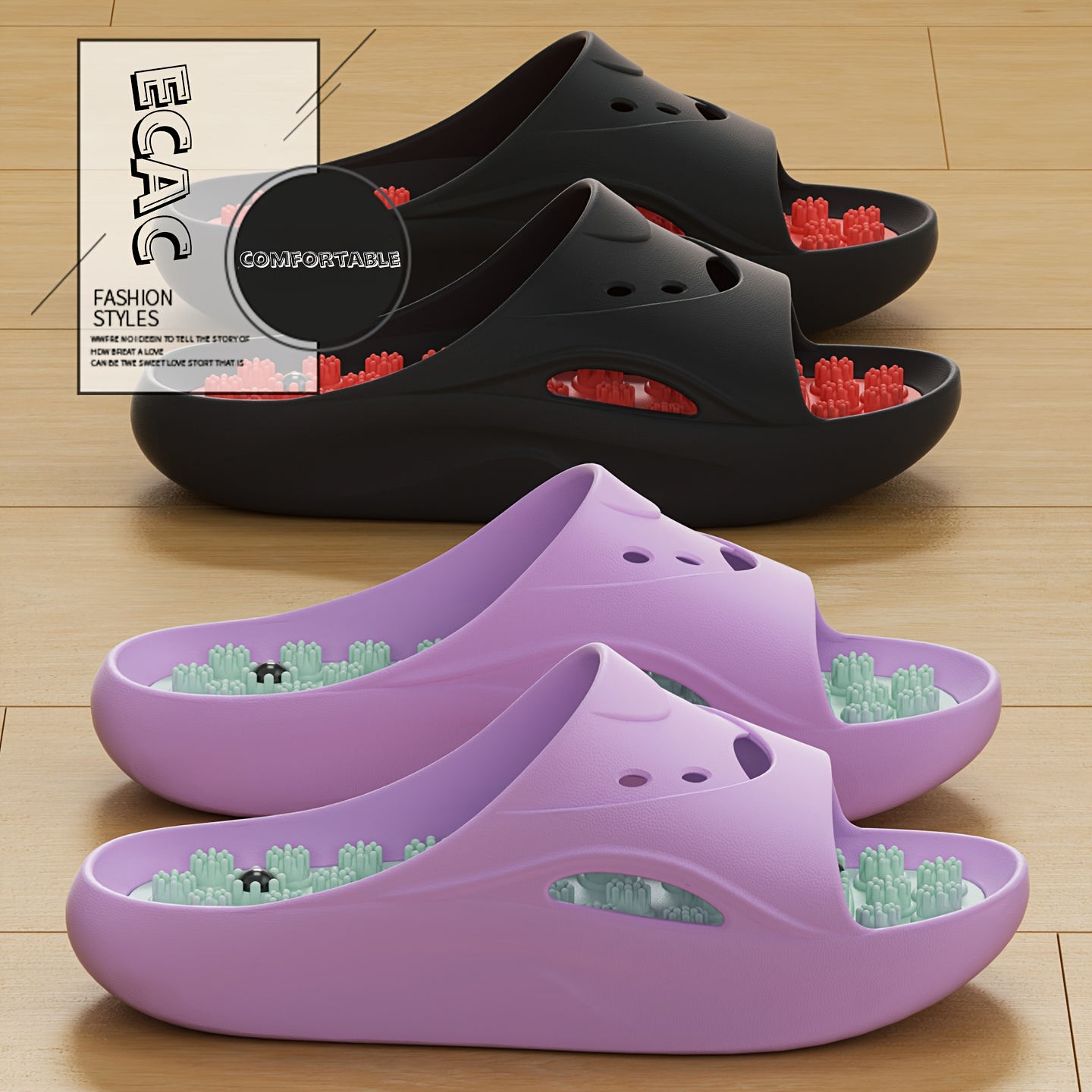 Women'S Shoes And Accessories - Women Men EVA Massage Slippers Thick