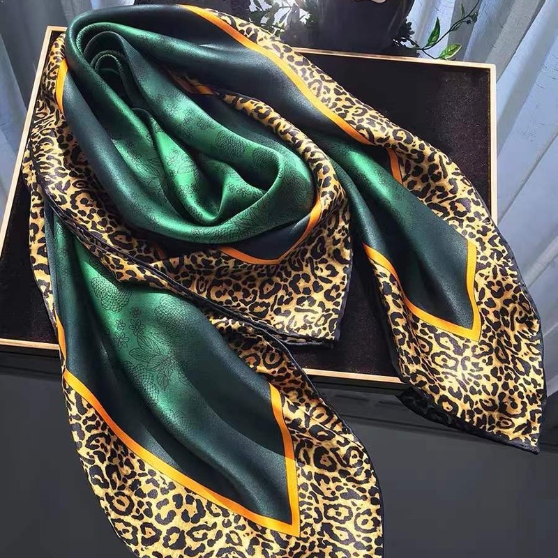 Accessories Brand For Women - [BYSIFA] New Emerald Green Silk Scarf