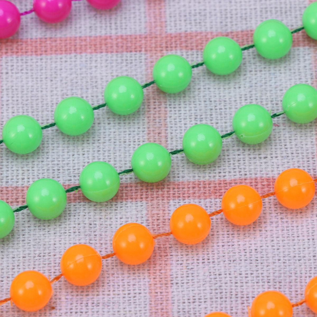 Women'S Accessories In The 70S - 4Pcs Plastic Bead Necklace Women Colorful