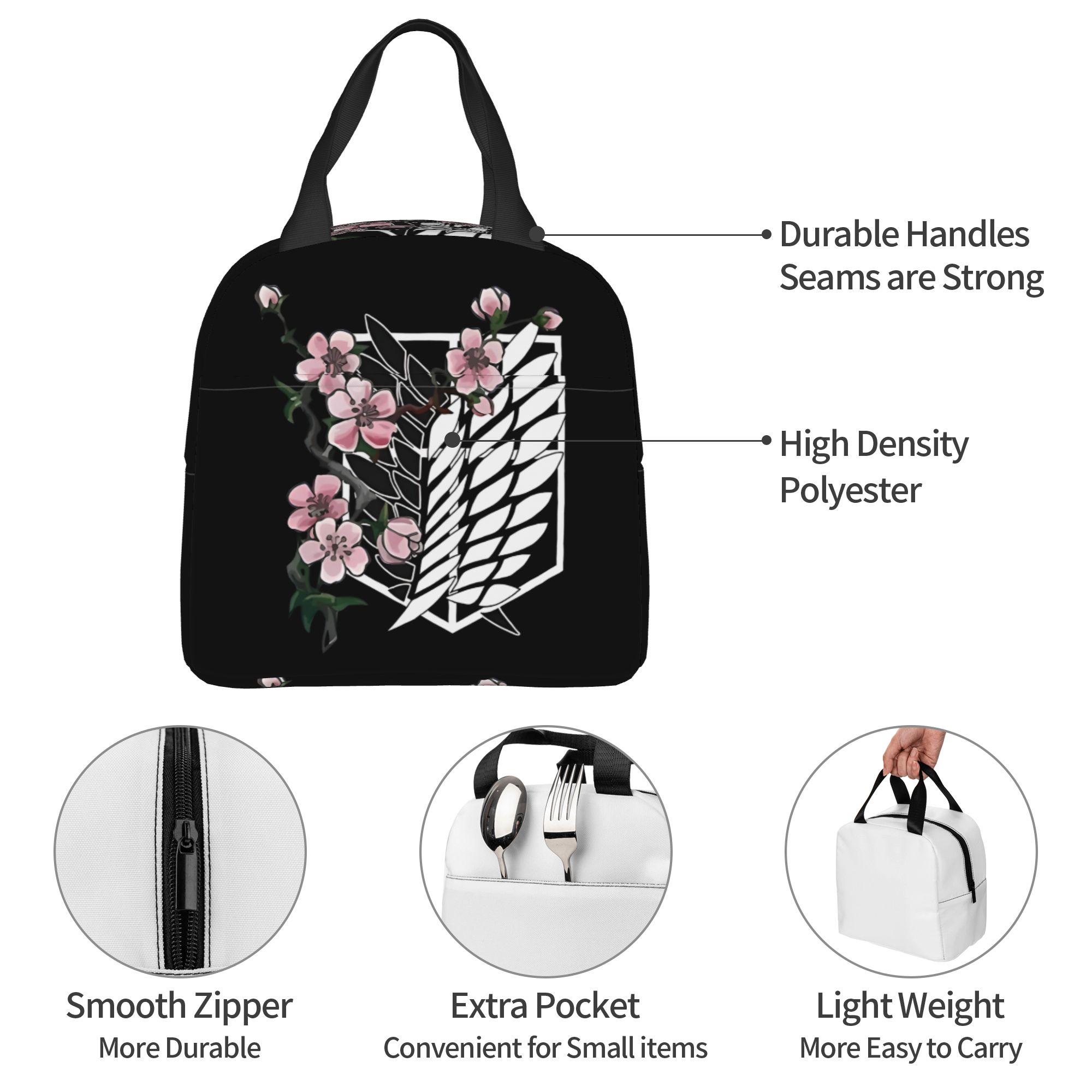 Women'S Work Accessories - Attacks on Titans Portable Lunch Boxes