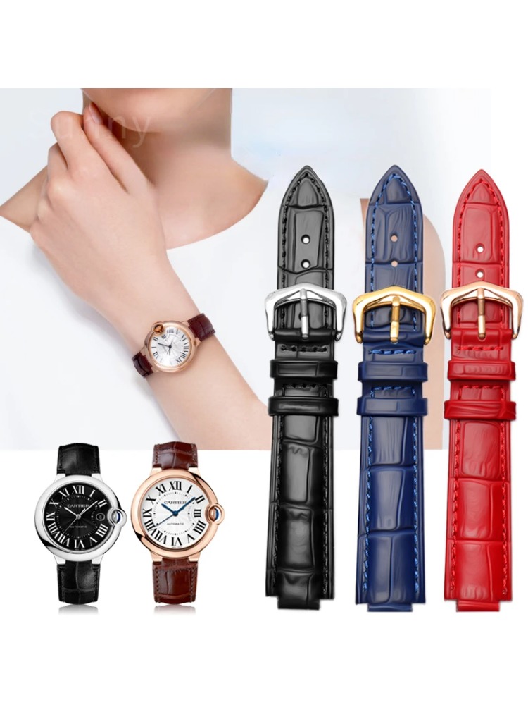 Women'S Accessories Cartier - Genuine Leather Watch Strap for Tank