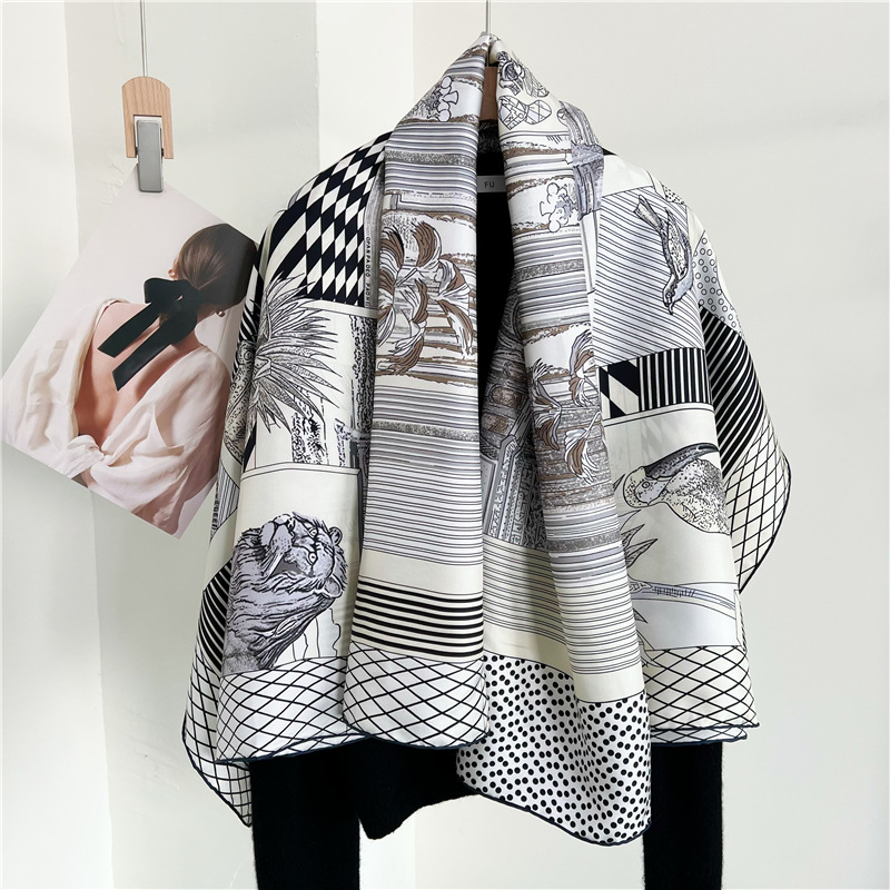 Accessories Brand For Women - Large Silk Scarfs Brands Designer Hand-rolled