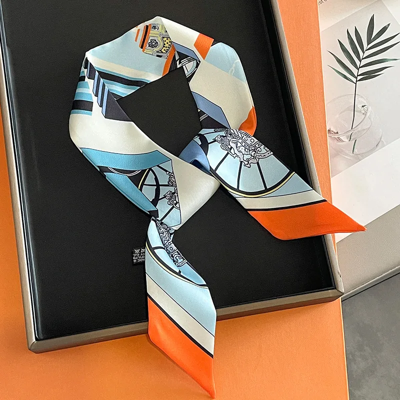 Accessories Brand For Women - Luxury Brand Printed Bag Strap Scarf