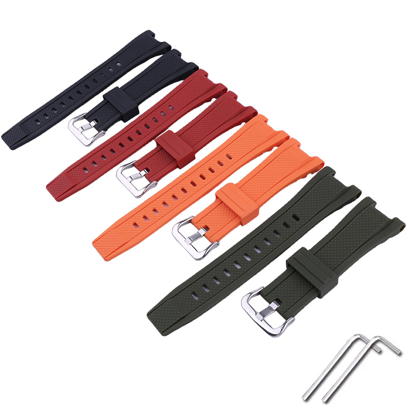 Women Accessories Gst - Men's rubber watch band accessories Compatible