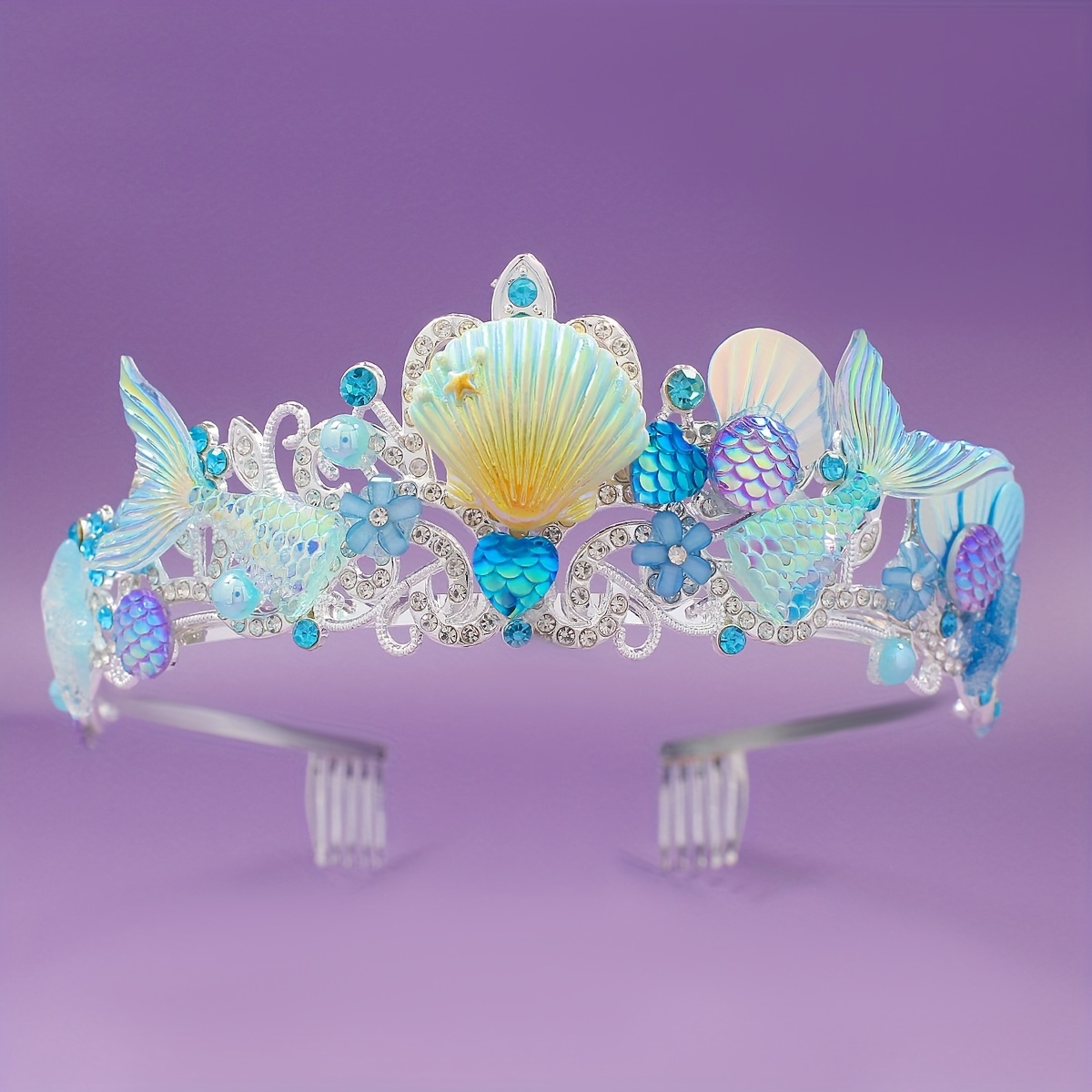 Women'S Accessories Jewelry - 2025 New Mermaid Hair Comb Crown