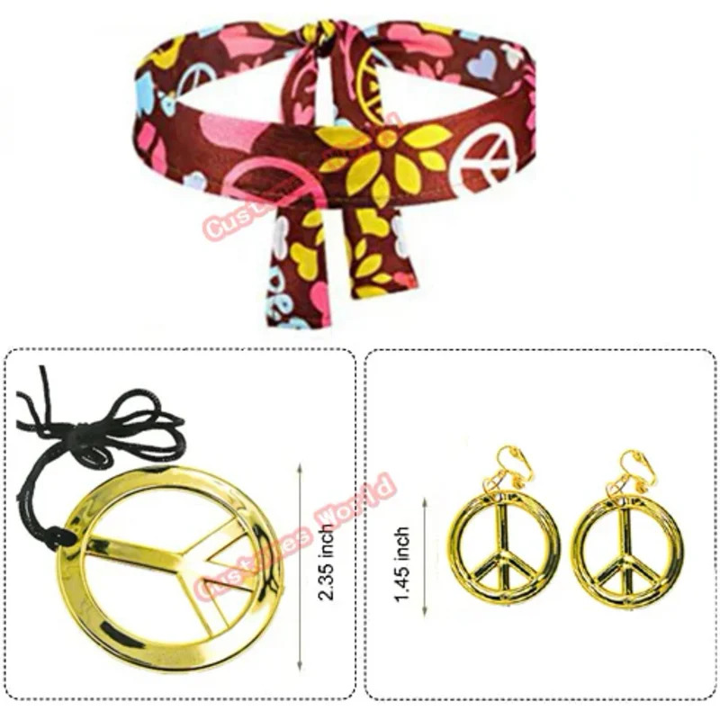 2026 Peace Love Women Party 60 - огляд і ціна Women'S Accessories In The 70S