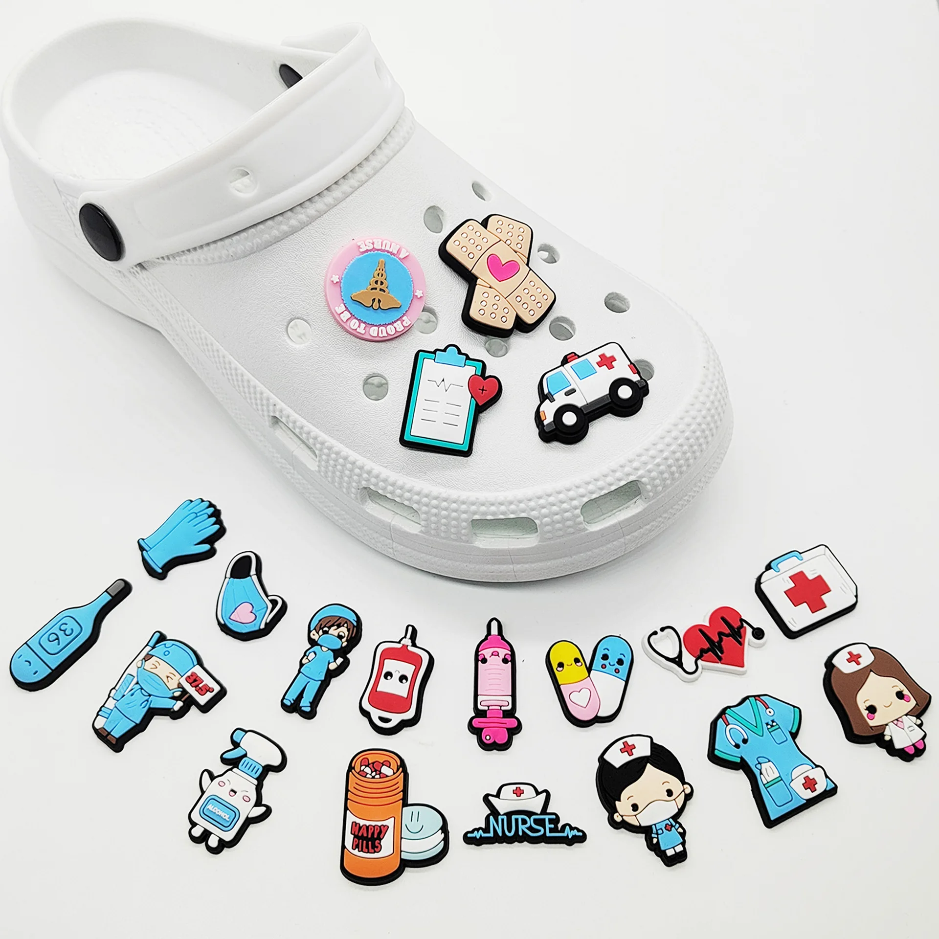 New 1pcs PVC Shoe Charms for C - огляд і ціна Women'S Accessories For Crocs