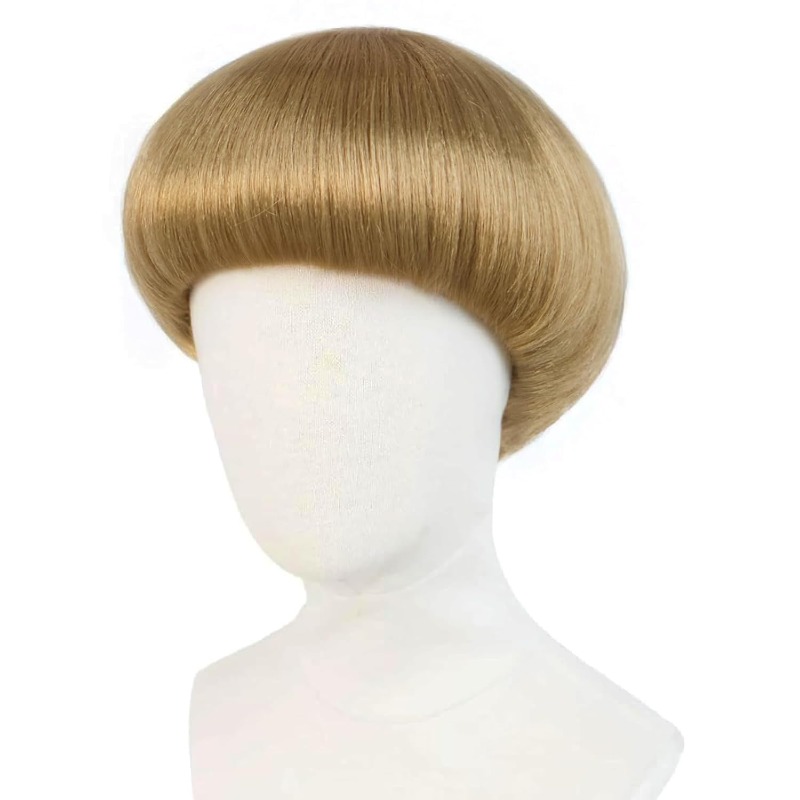 Short Blonde Bowl Cut Wig Blon - огляд і ціна Women'S Accessories In The 70S