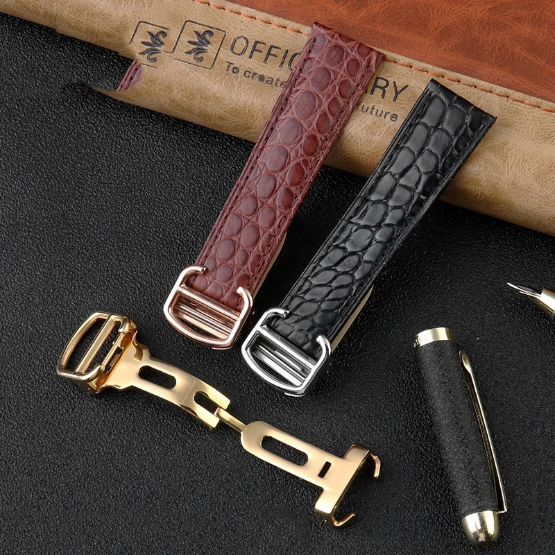 Crocodile Watchband 16 18 20 2 - огляд і ціна Women'S Accessories Cartier