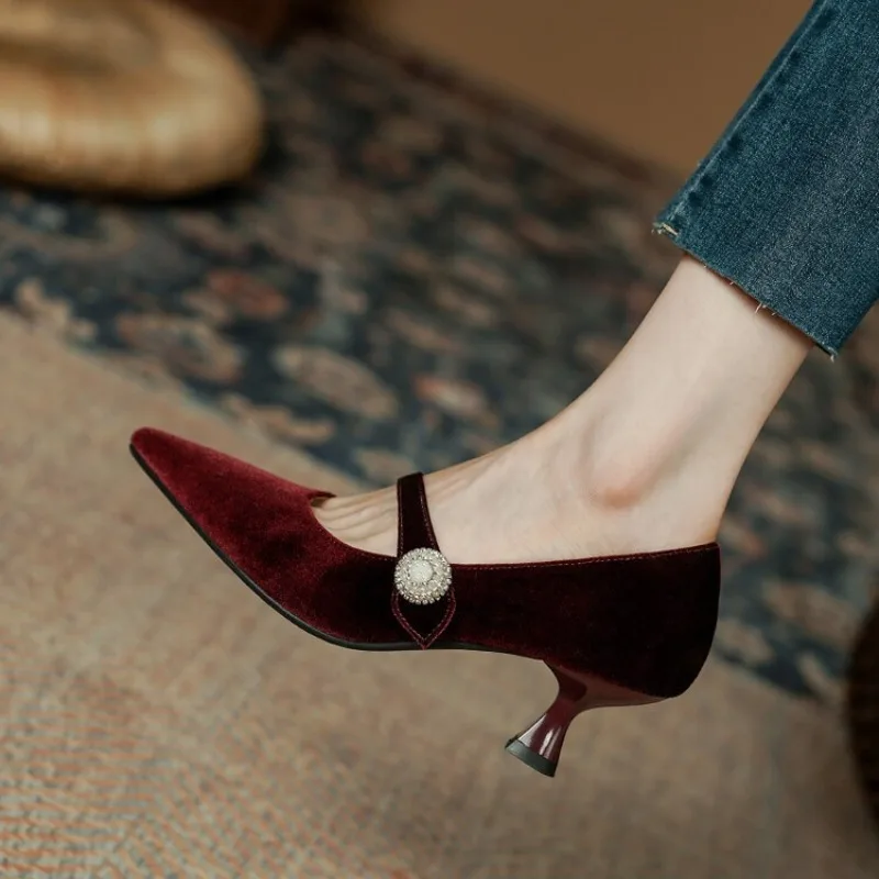 Wine Red Pointed Toe Mary Jane - огляд і ціна Women'S Shoes And Accessories