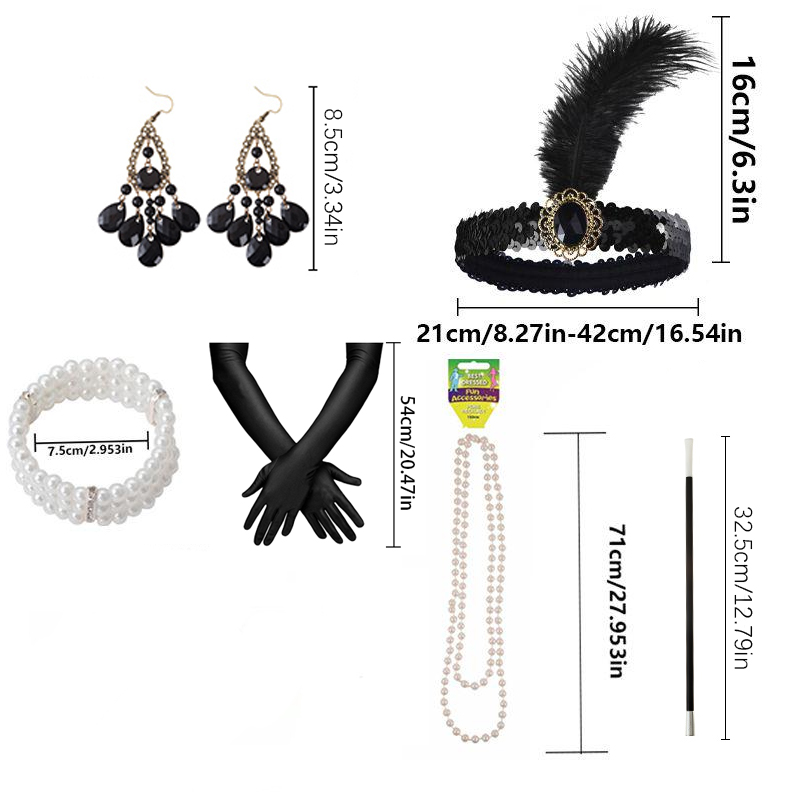 PESENAR 1920s Flapper Accessor - огляд і ціна Women'S Accessories In The 1920S