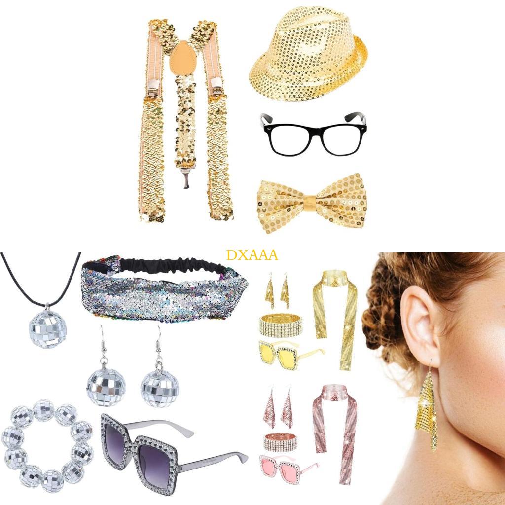 DXAA 70s Disco Fancy Dress Set - огляд і ціна Women'S Accessories In The 70S