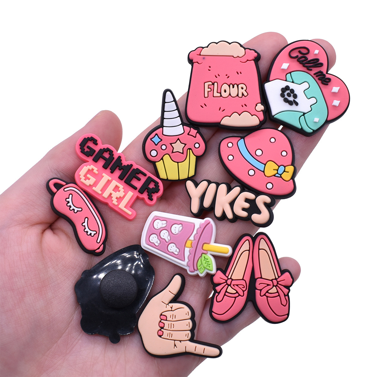 Cute Pink Shoe Charms Decorati - огляд і ціна Women'S Accessories For Crocs