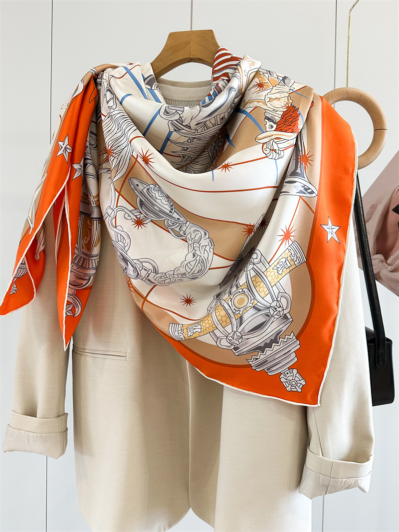 Luxury Brand Scarf Large Silk  - огляд і ціна Accessories Brand For Women