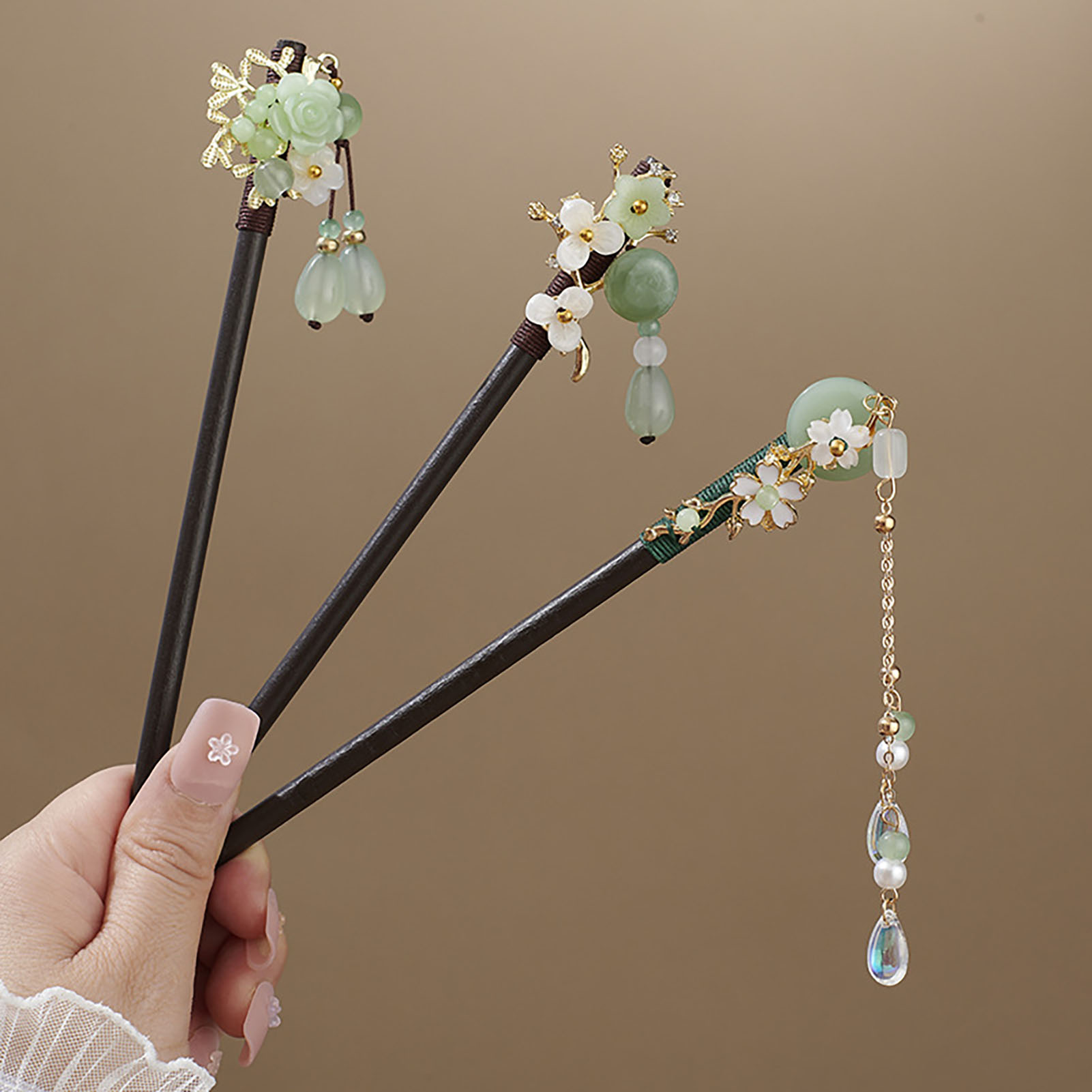 Chinese Style Flower Tassel Ha - огляд і ціна Women Accessories Shop