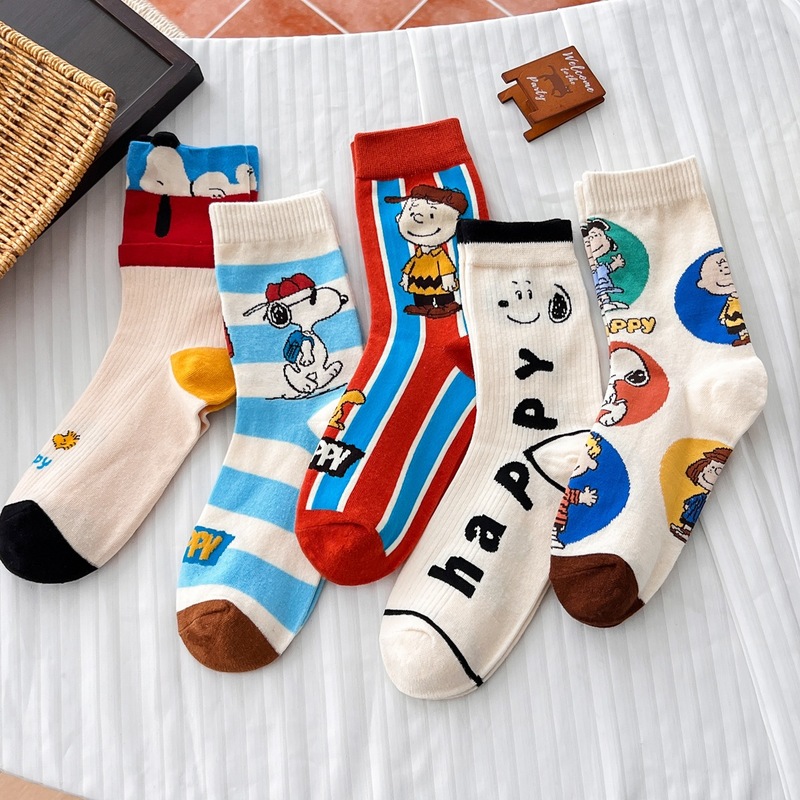 5 Pairs Cute Cartoon Snoopy An - огляд і ціна Women'S Ankle Accessories