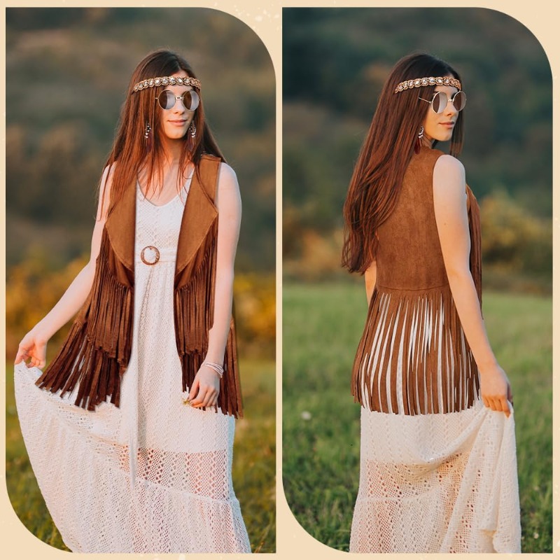 5 Pcs Hippie Costume Accessori - огляд і ціна Women'S Accessories In The 70S