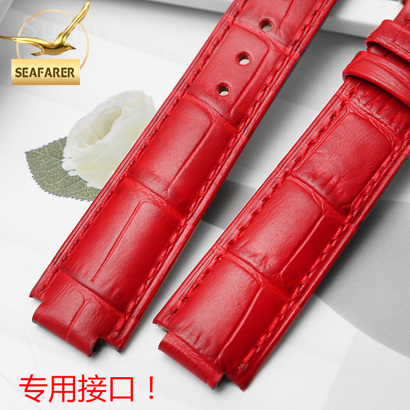 Genuine Leather Watch Strap fo - огляд і ціна Women'S Accessories Cartier