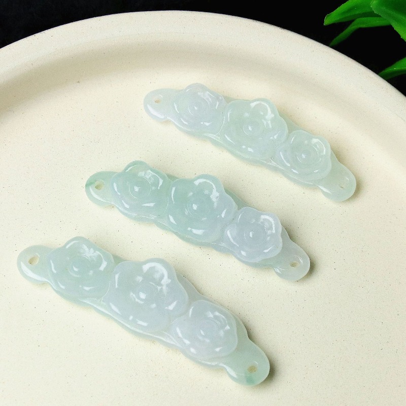 1pc Natural Jadeite Emerald Fl - огляд і ціна Women'S Accessories Jewelry