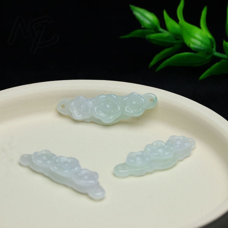 1pc Natural Jadeite Emerald Fl - огляд і ціна Women'S Accessories Jewelry