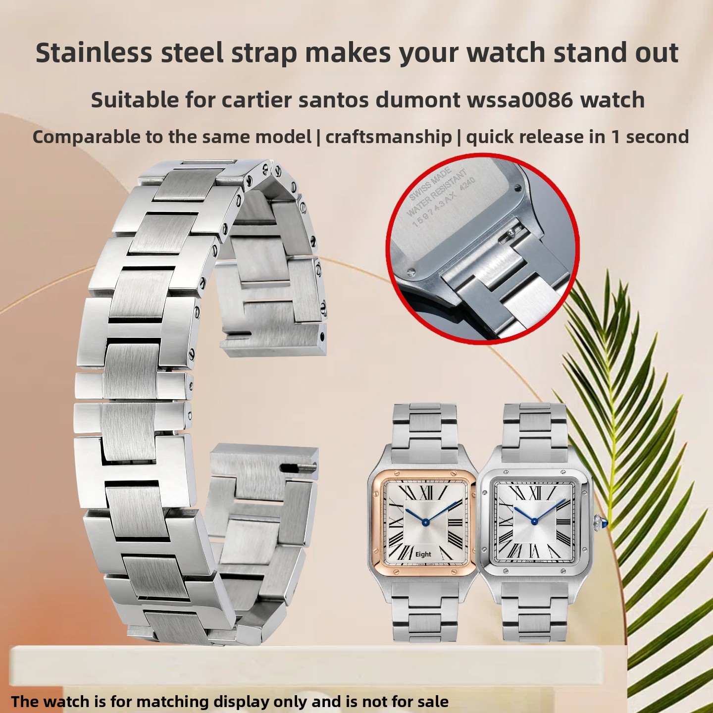 17.5mm Quick-Release Steel Wat - огляд і ціна Women'S Accessories Cartier