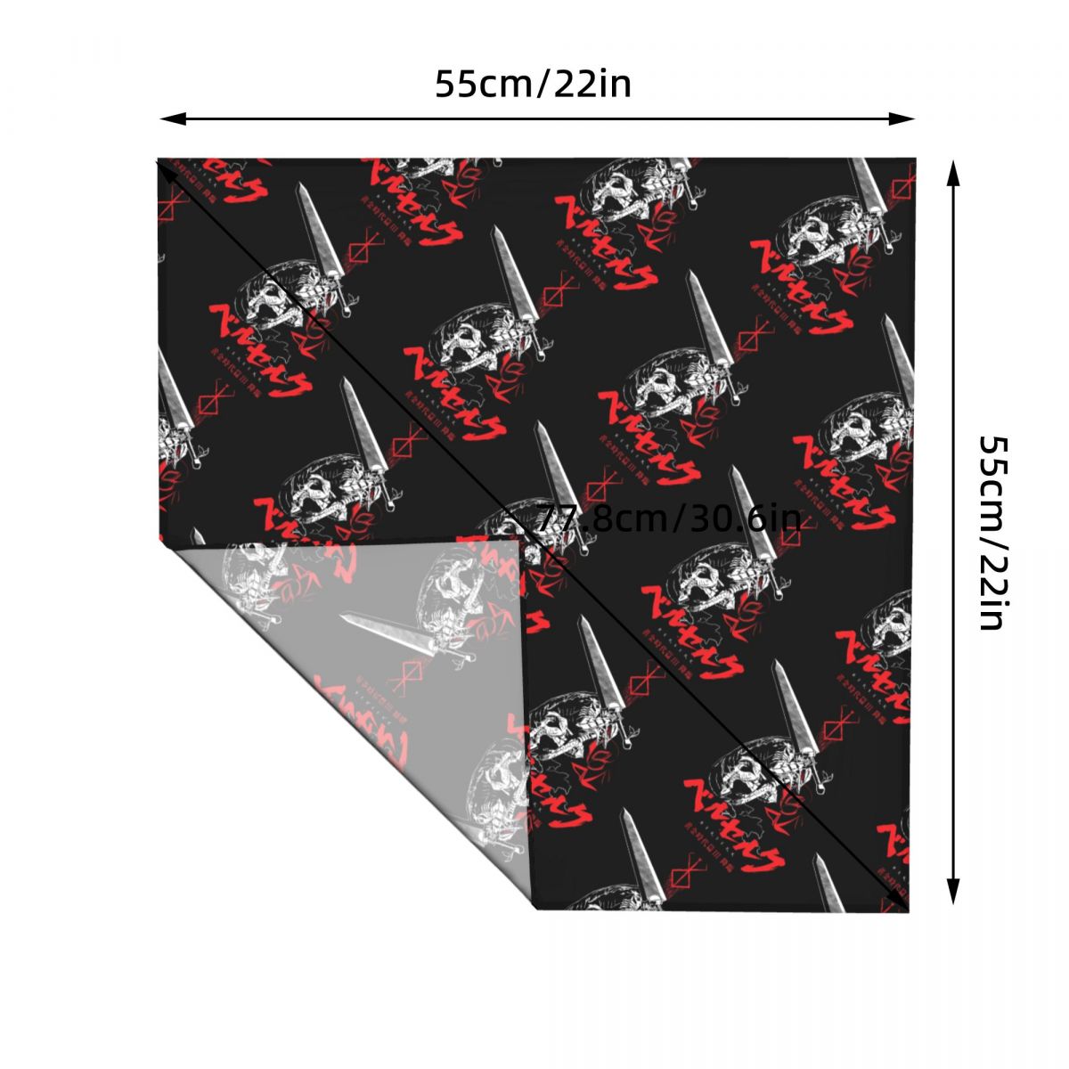 55CM B-Berserks Bandana Holida - огляд і ціна Accessories Brand For Women