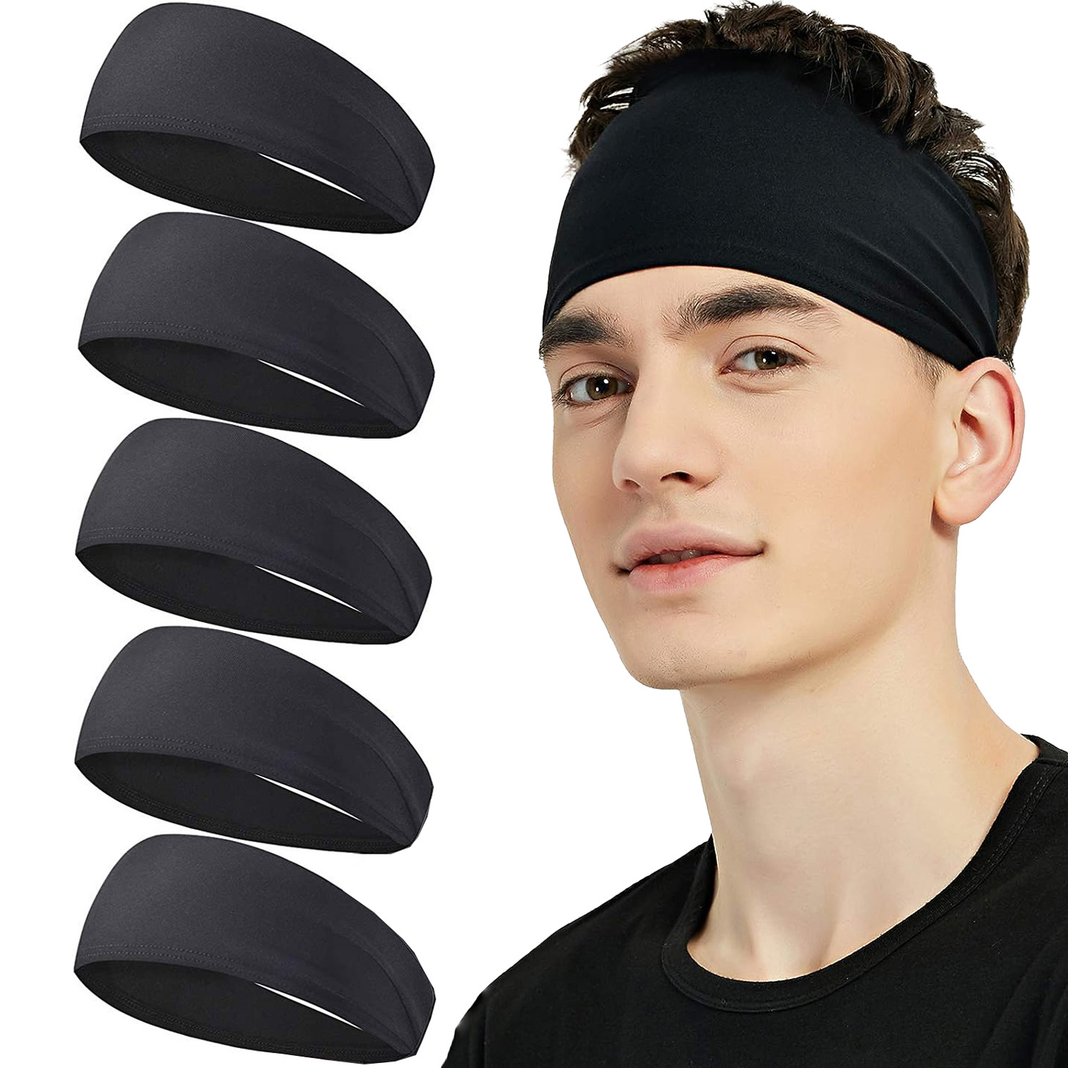 Sweatband for Men Women Elasti - огляд і ціна Women'S Yoga Accessories
