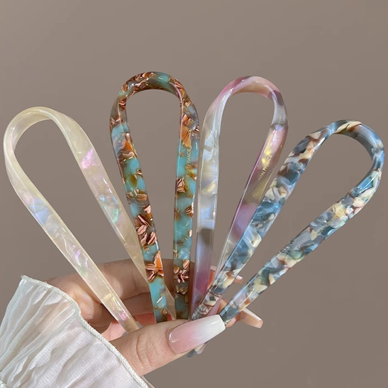 U-Shaped Hair Sticks Acetate A - огляд і ціна Women Accessories Shop