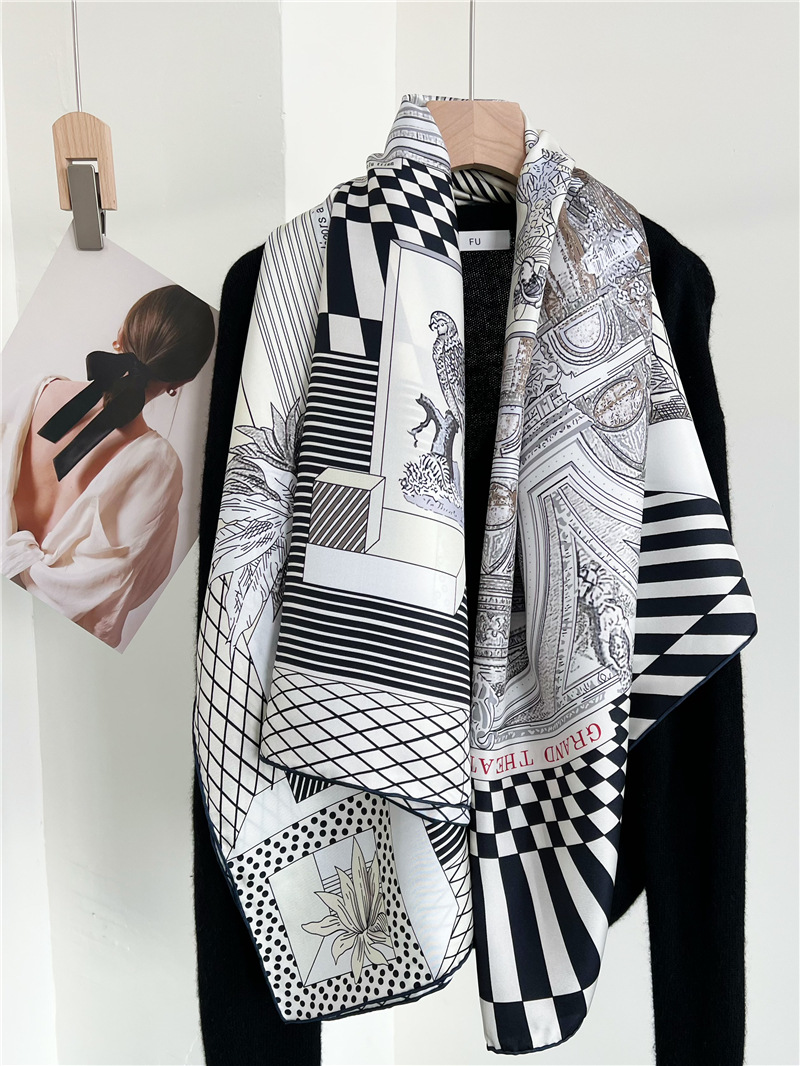 Large Silk Scarfs Brands Desig - огляд і ціна Accessories Brand For Women