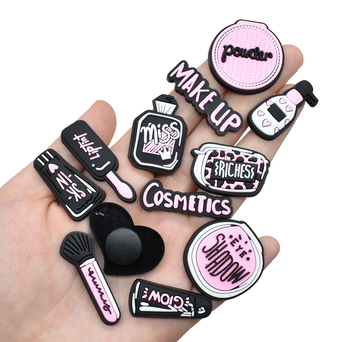 Pink Beauty Makeup Shoe Charms - огляд і ціна Women'S Accessories For Crocs
