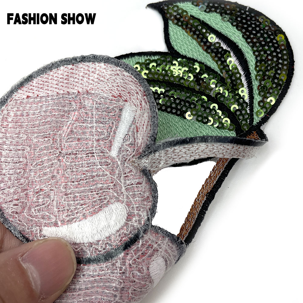 Sequin Cherry Embroidery Patch - огляд і ціна Accessories Brand For Women