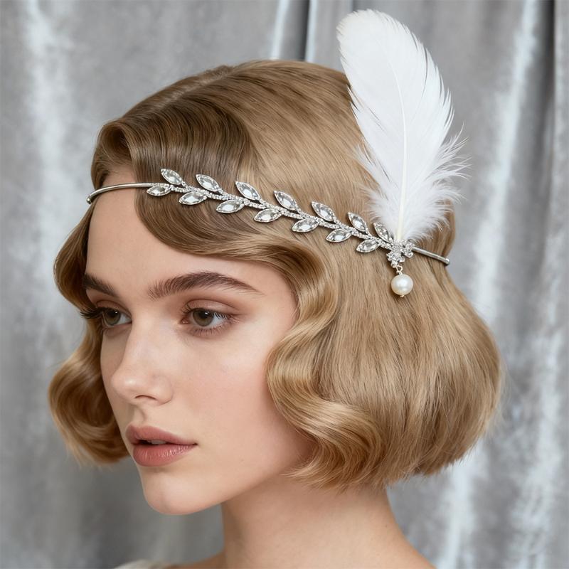 1920s Flapper Feather Headband - огляд і ціна Women'S Accessories In The 1920S