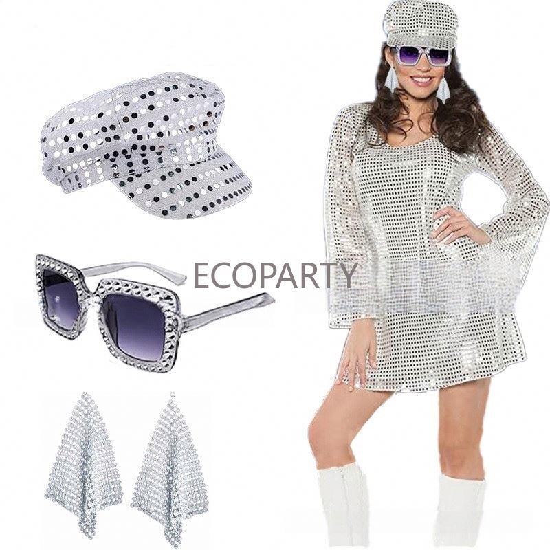 2024 3PCS/5PCS 70s Disco Costu - огляд і ціна Women'S Accessories In The 70S