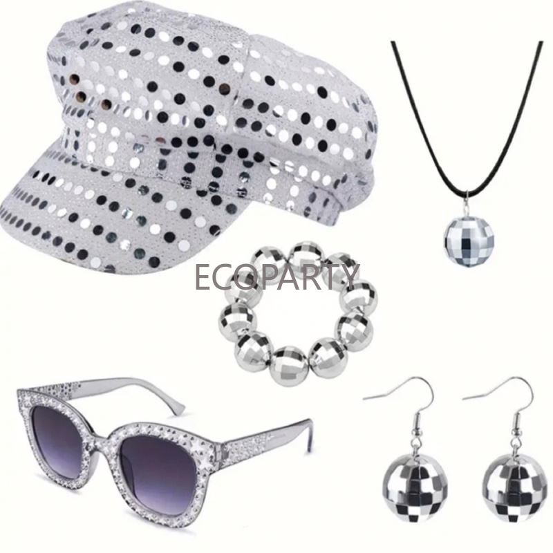 2024 3PCS/5PCS 70s Disco Costu - огляд і ціна Women'S Accessories In The 70S