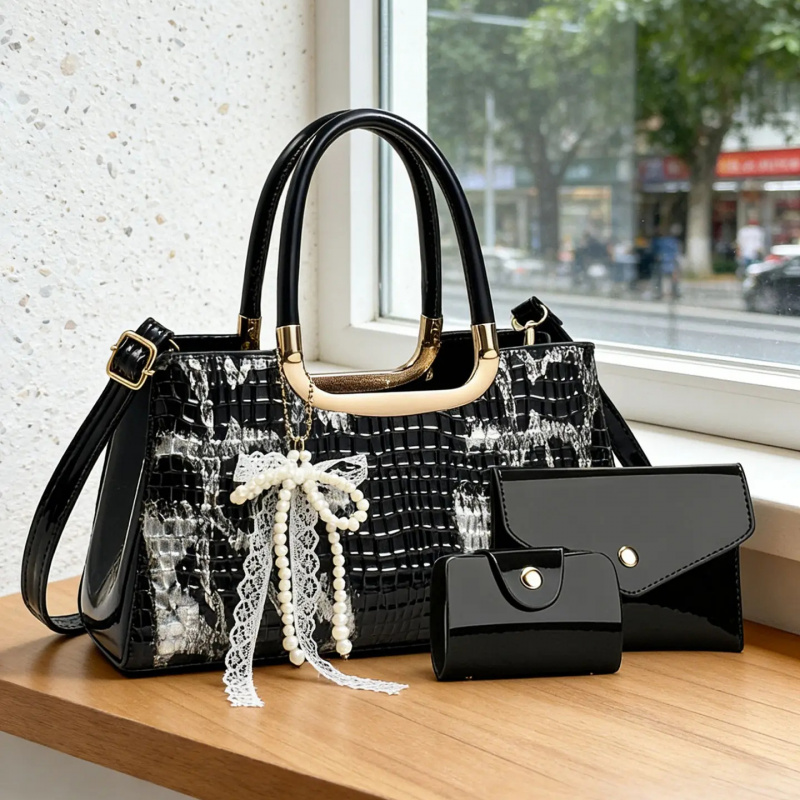 Women's Handbag Set, Crocodile - огляд і ціна Women Accessories For Gift