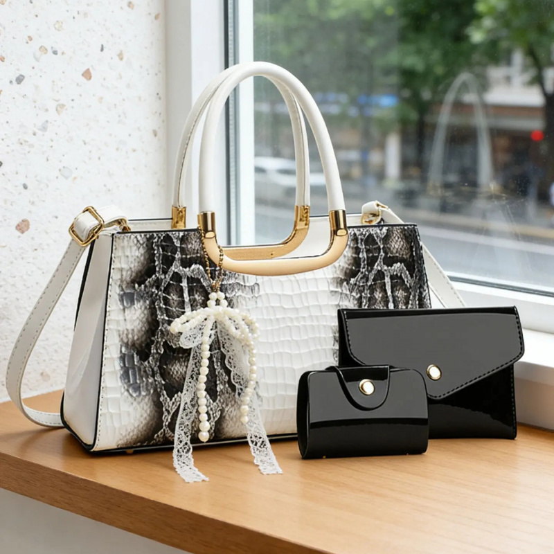 Women's Handbag Set, Crocodile - огляд і ціна Women Accessories For Gift