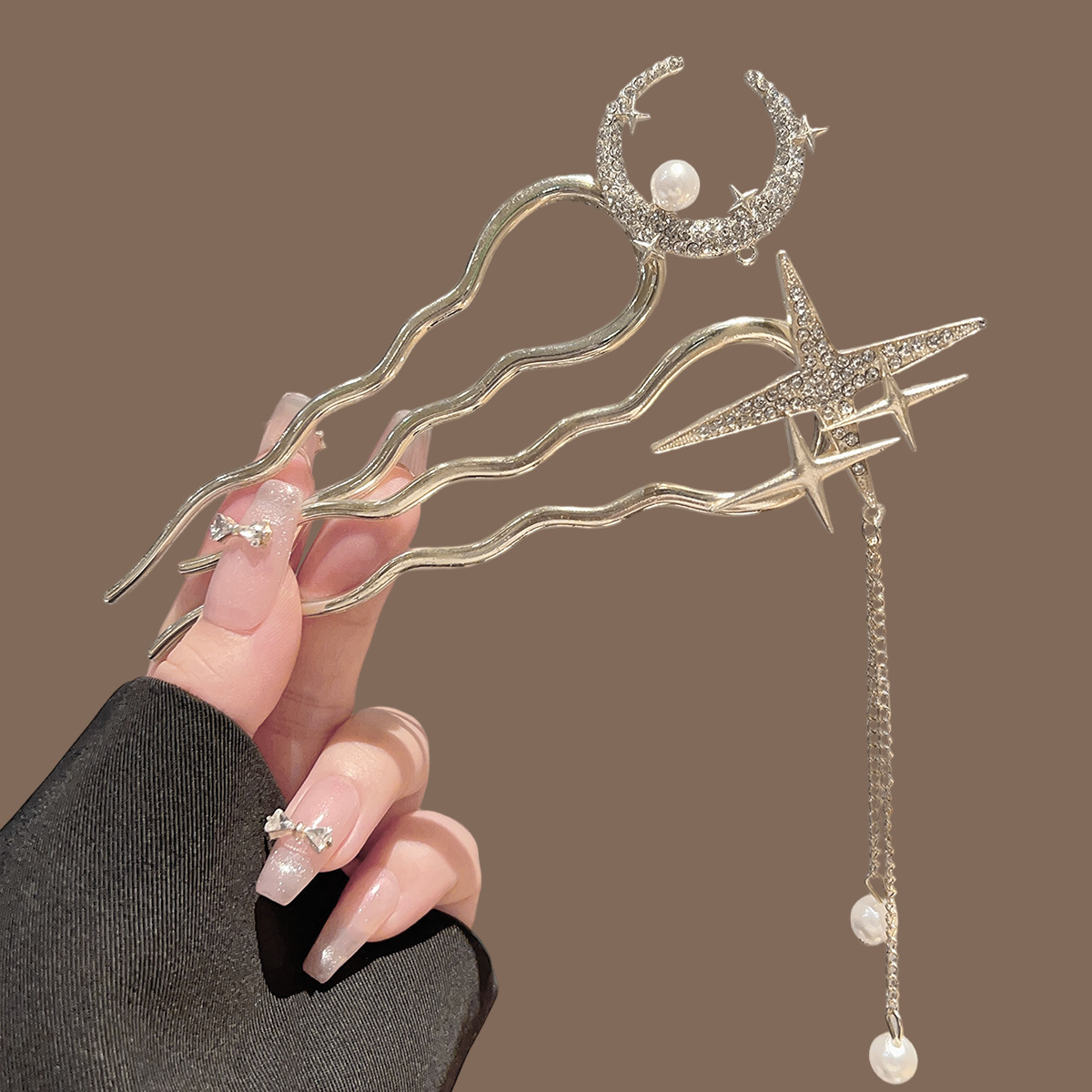 Pearl Flower Heart Moon U-Shap - огляд і ціна Women Accessories Shop