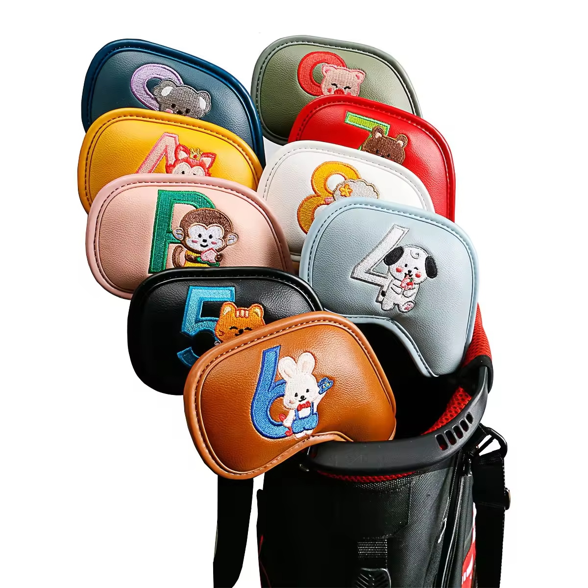 9Pcs Cute Cartoon Animal Golf  - огляд і ціна Women Accessories For Gift