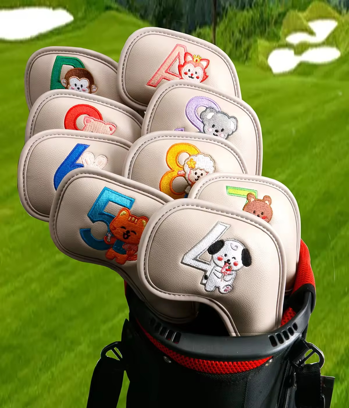 9Pcs Cute Cartoon Animal Golf  - огляд і ціна Women Accessories For Gift
