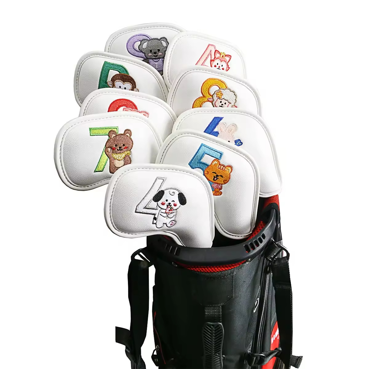 9Pcs Cute Cartoon Animal Golf  - огляд і ціна Women Accessories For Gift