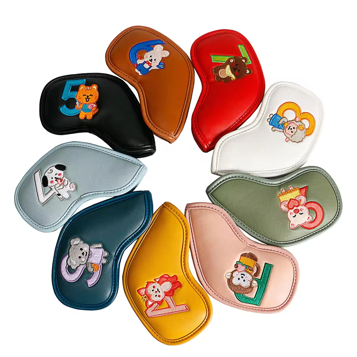 9Pcs Cute Cartoon Animal Golf  - огляд і ціна Women Accessories For Gift