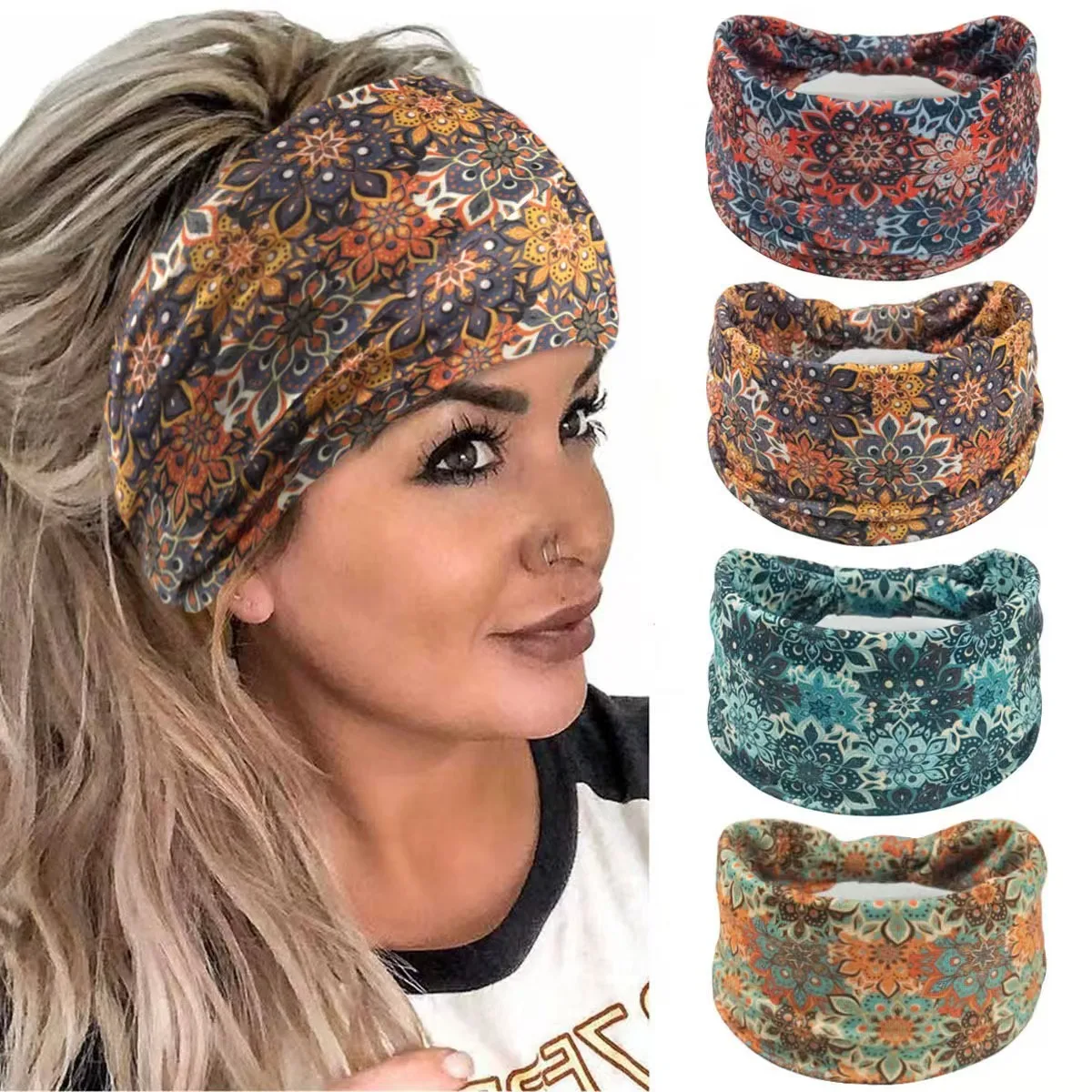🌸Boho Mandala Flower Headband  - огляд і ціна Women'S Yoga Accessories