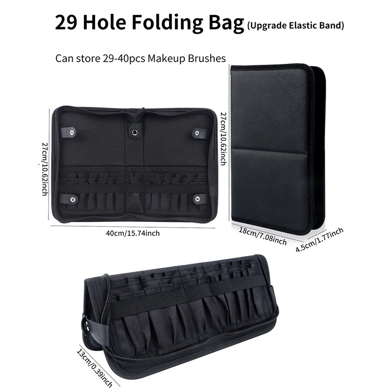 29/23 Holes Foldable Makeup Br - огляд і ціна Women Accessories Pouch