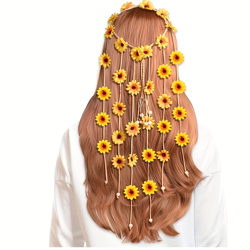 Flower hippie headband, flower - огляд і ціна Women'S Accessories In The 70S