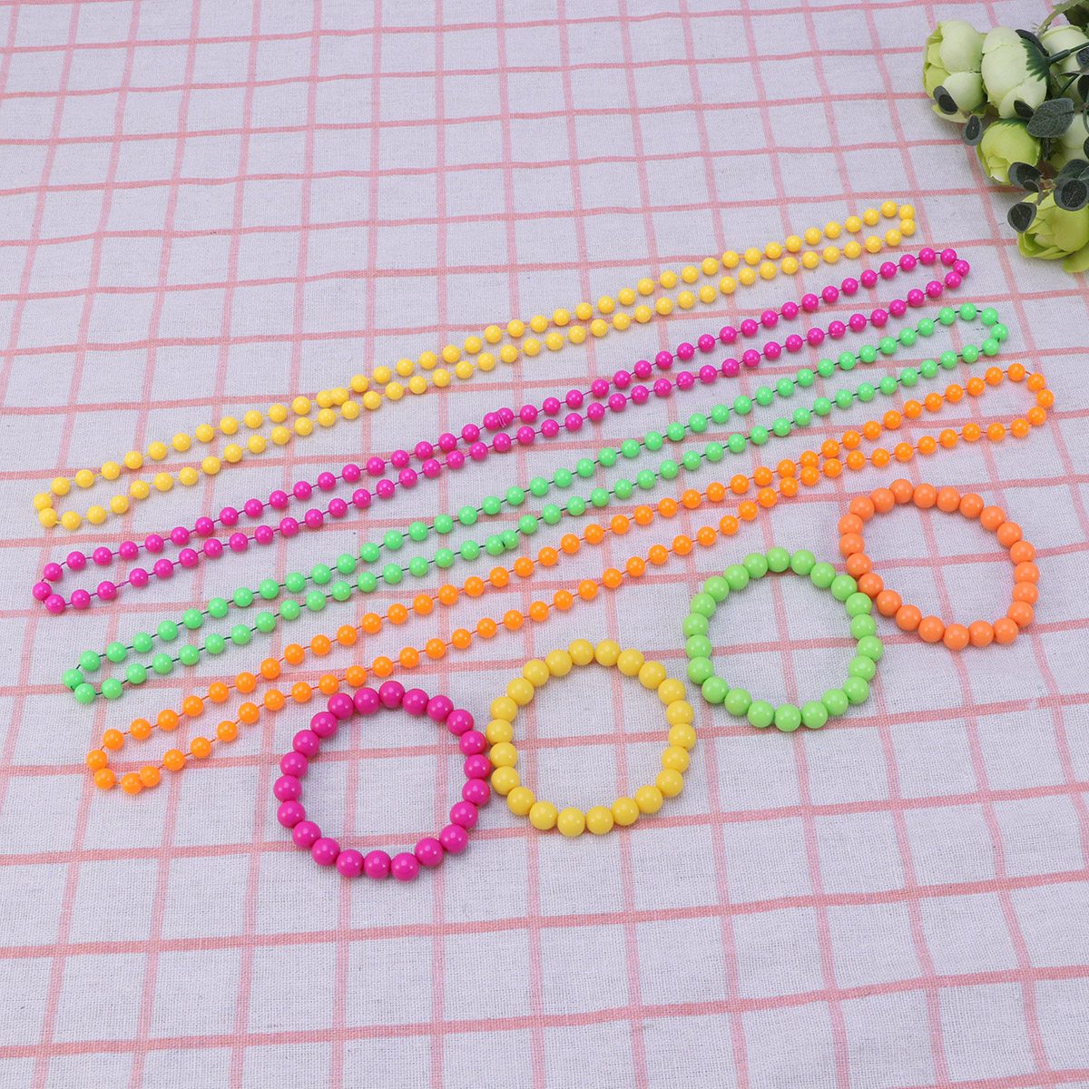4Pcs Plastic Bead Necklace Wom - огляд і ціна Women'S Accessories In The 70S