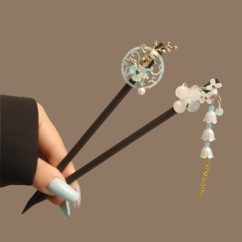 Flower Tassel Pearl Hair Stick - огляд і ціна Women Accessories Shop