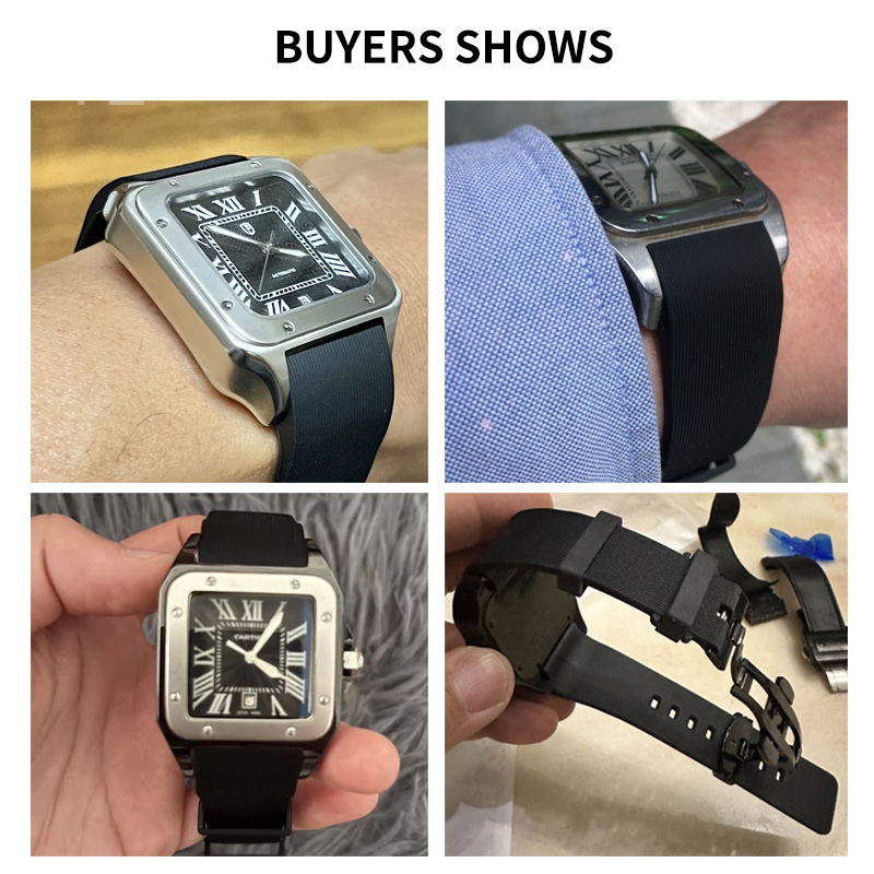Black Blue Silicone Watch Stra - огляд і ціна Women'S Accessories Cartier
