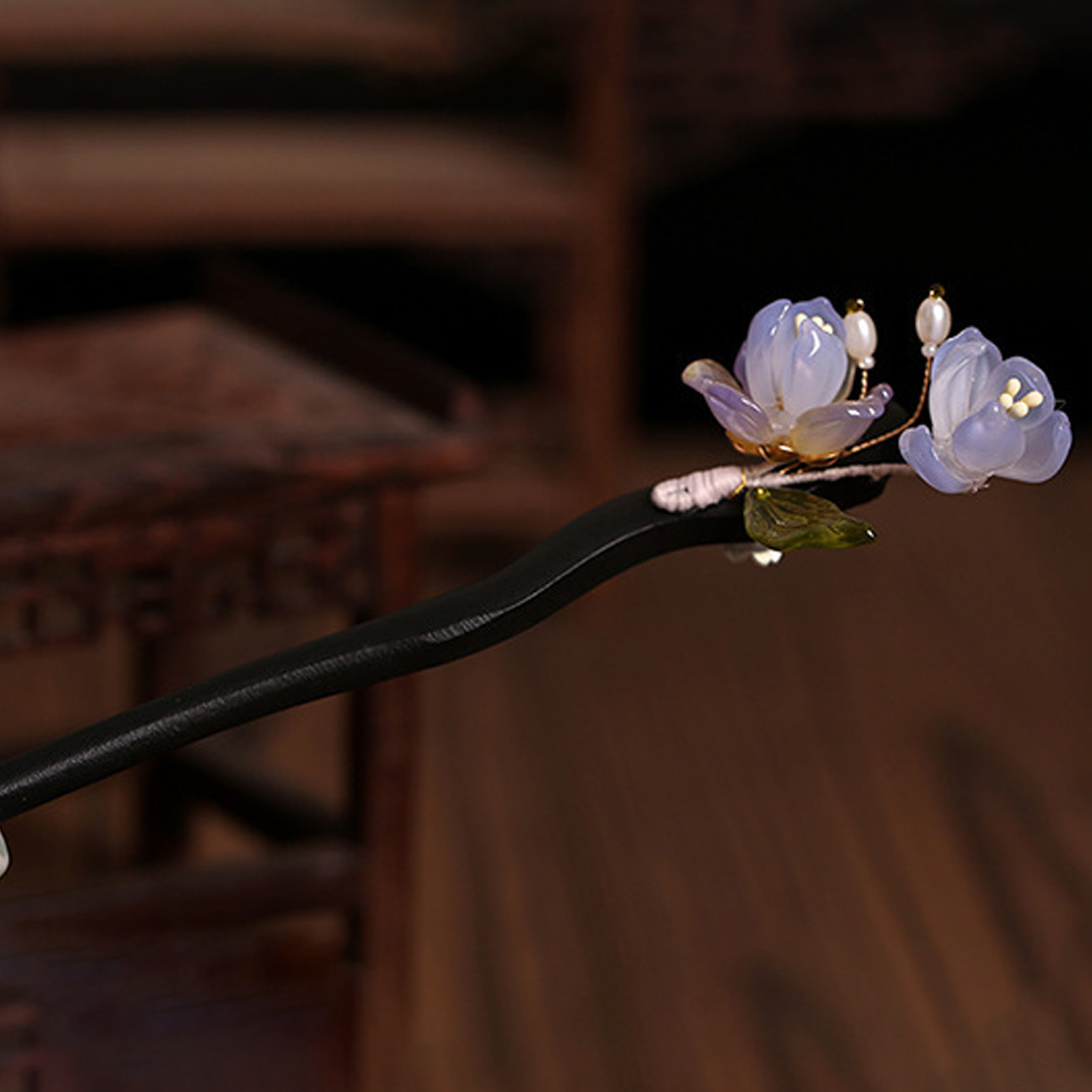 Vintage Wooden Flower Hairpin  - огляд і ціна Women Accessories Shop